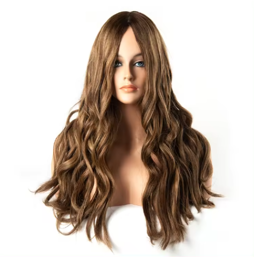 Kosher Wig Natural Brown With Highlights