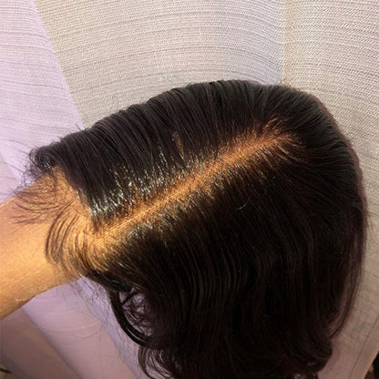 Virgin Brazilian Swiss Lace Frontal Wig